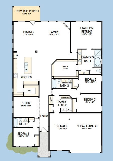 1515 Shining Willow Court, Richmond, TX 77406 Floor Plan