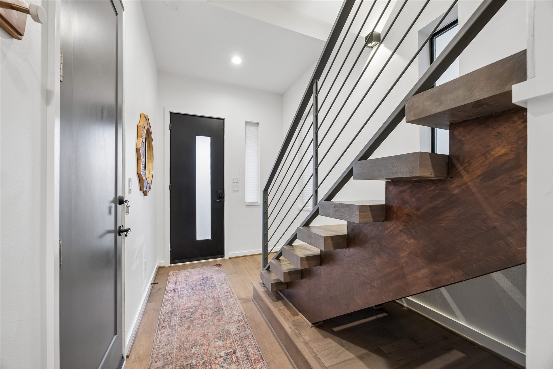 513 Memorial Heights Drive, Houston, TX 77007 Hidden shoe drawer under the stairway on first floor