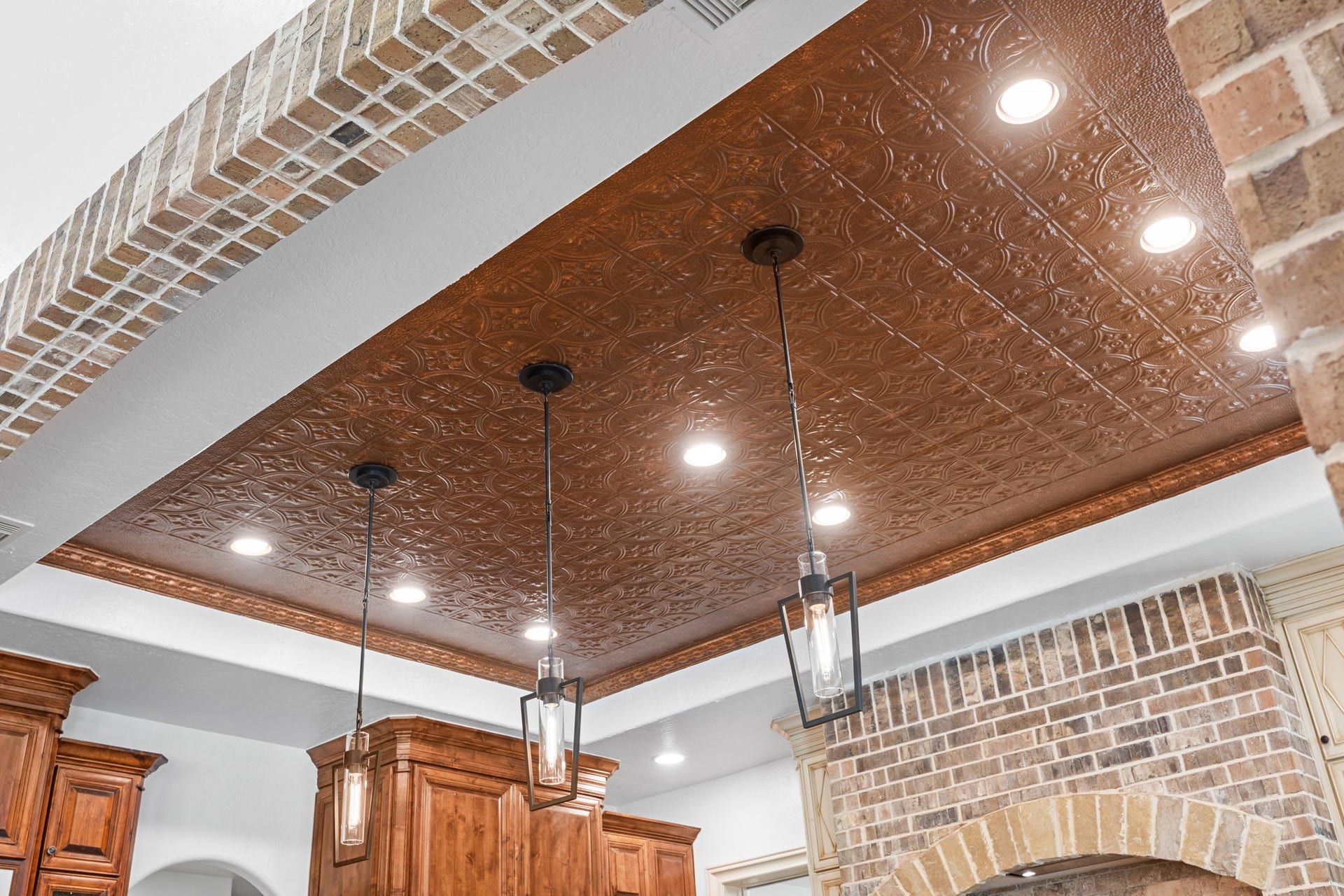 2734 Forest View, Richmond, TX 77406 One more view of the handsome stamped ceiling.