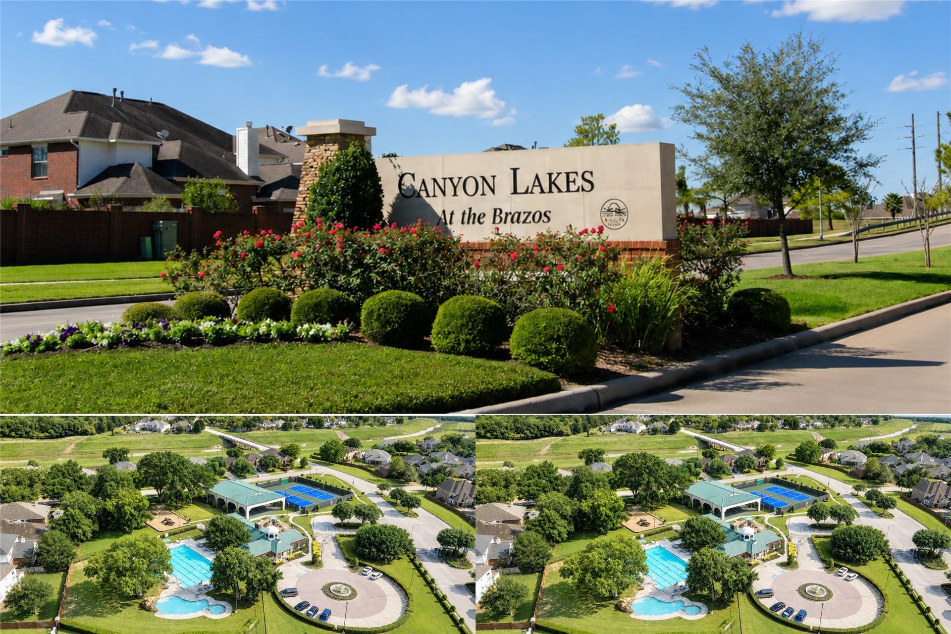 5727 Candlecreek Drive, Richmond, TX 77469 Community amenities offer additional ways to enjoy time outside the home, from relaxing by the pool to enjoying shared recreational spaces. The landscaped entrance and amenities help complete the neighborhood experience.