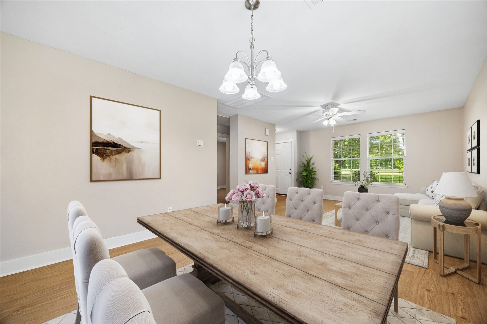 10819 Cobblecreek Way, Missouri City, TX 77459 The dining area flows easily into the living room, creating one open, connected space that is ready for casual meals, cozy nights in, and time spent with the people you love.
Virtually Staged Image
