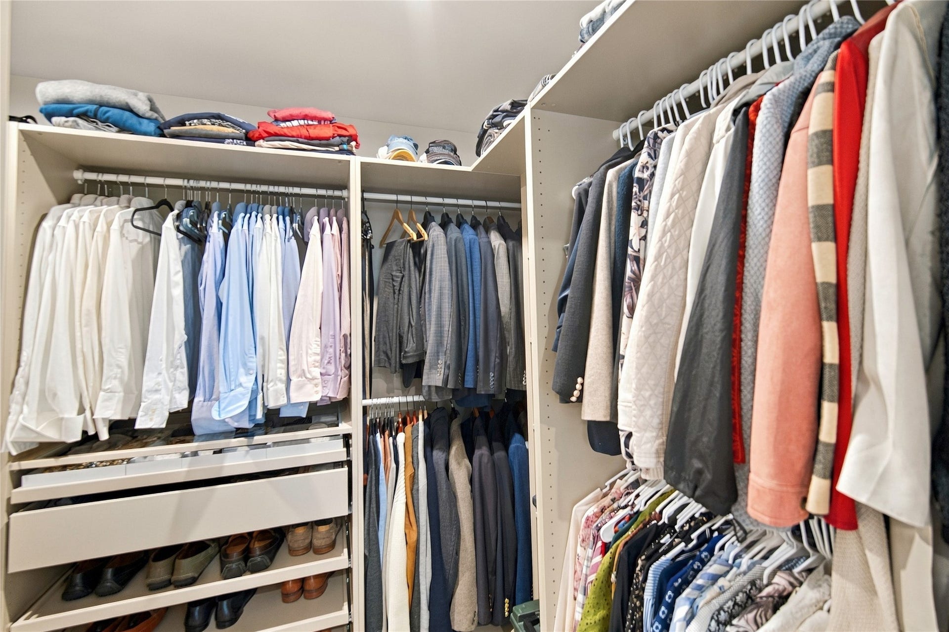 Master walk-in closet