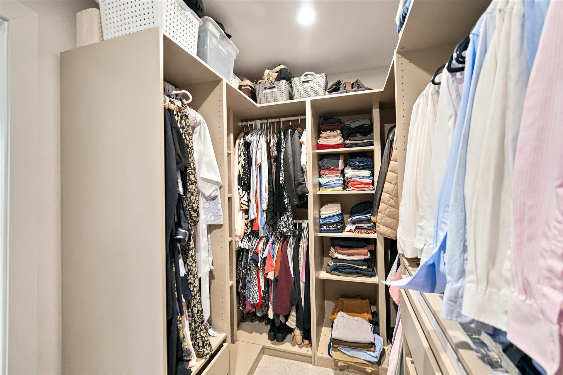 Master walk-in closet