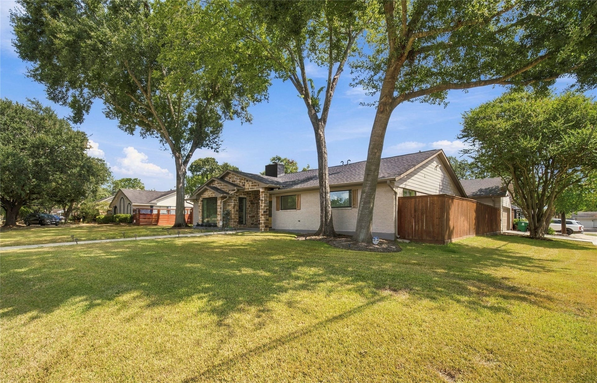 Front side view of property