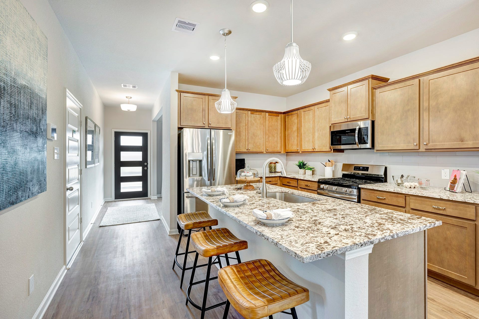 2707 Crested Creek Lane, Richmond, TX 77406 The Piedmont- Kitchen with island