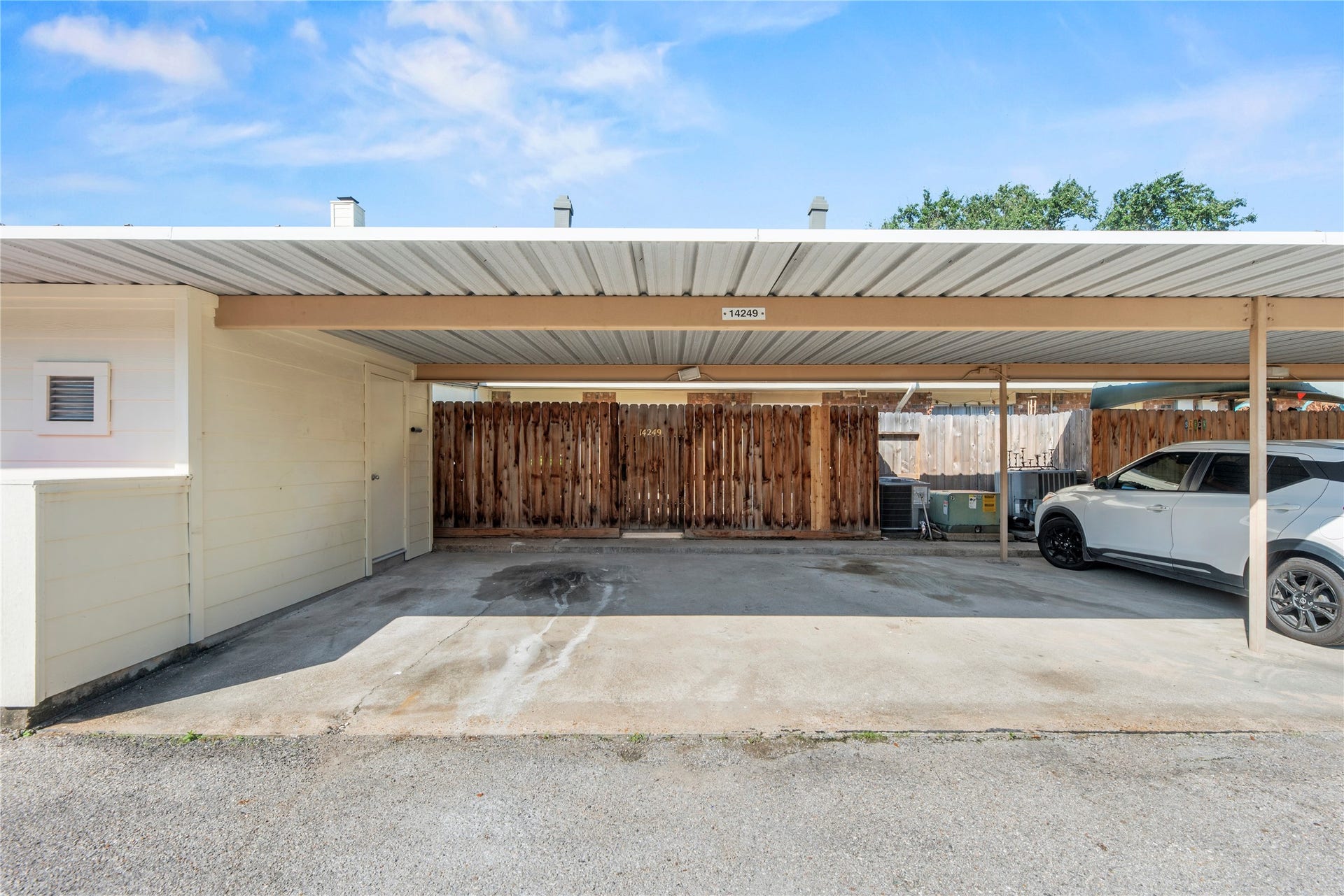 14249 Lost Meadow Lane, Houston, TX 77079 Two car garage shed with storage area