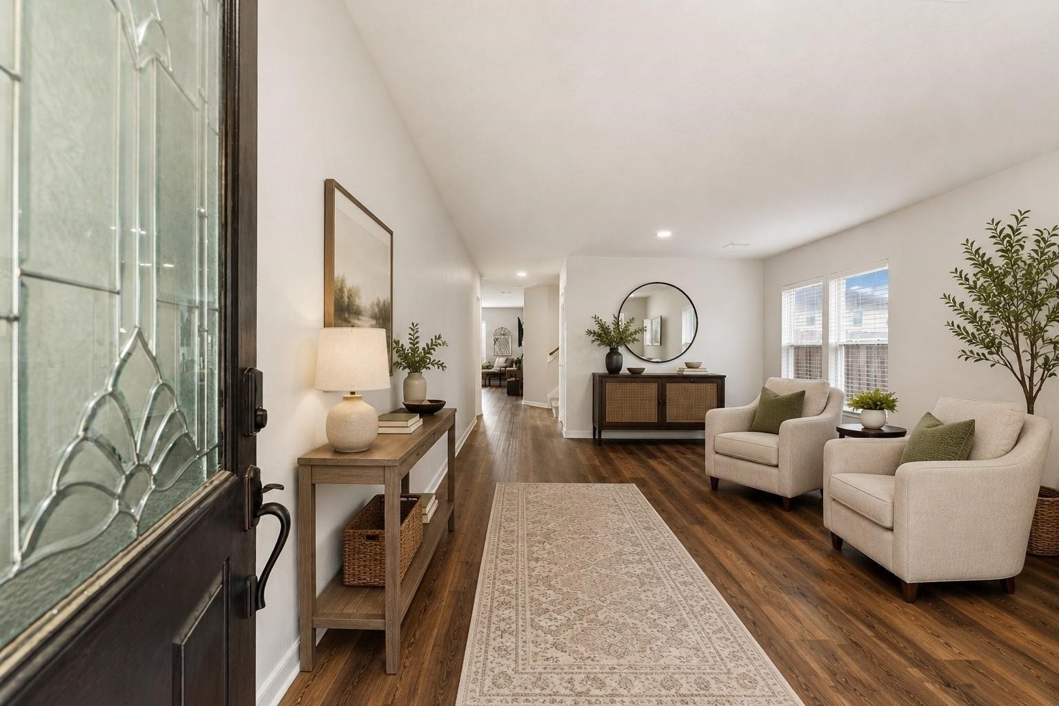 15903 Arapaho Bend Lane, Cypress, TX 77429 Spacious living room. Virtually staged