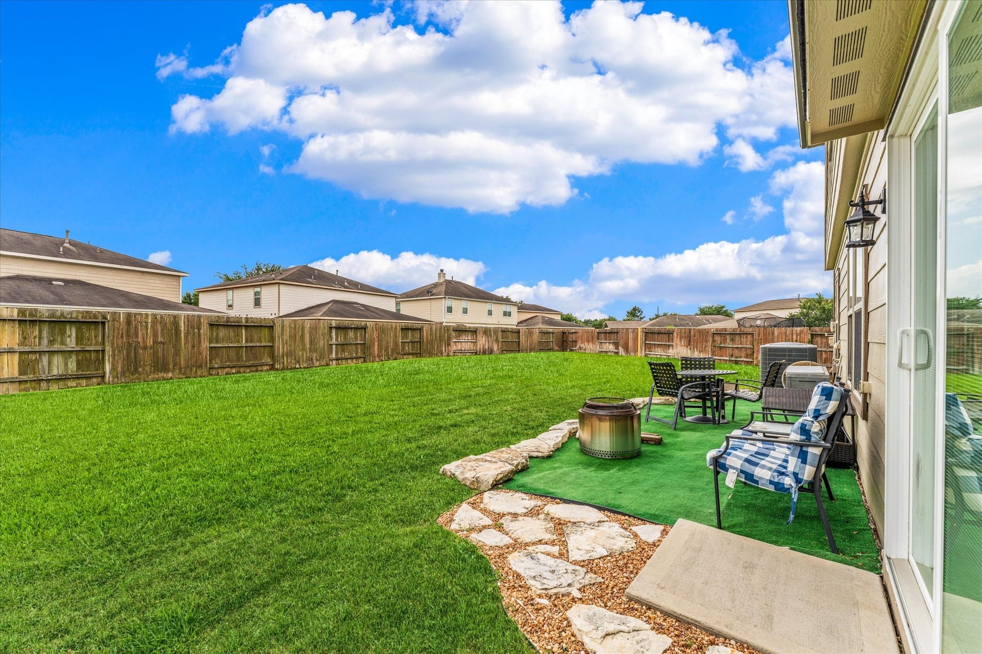15903 Arapaho Bend Lane, Cypress, TX 77429 View of the backyrd
