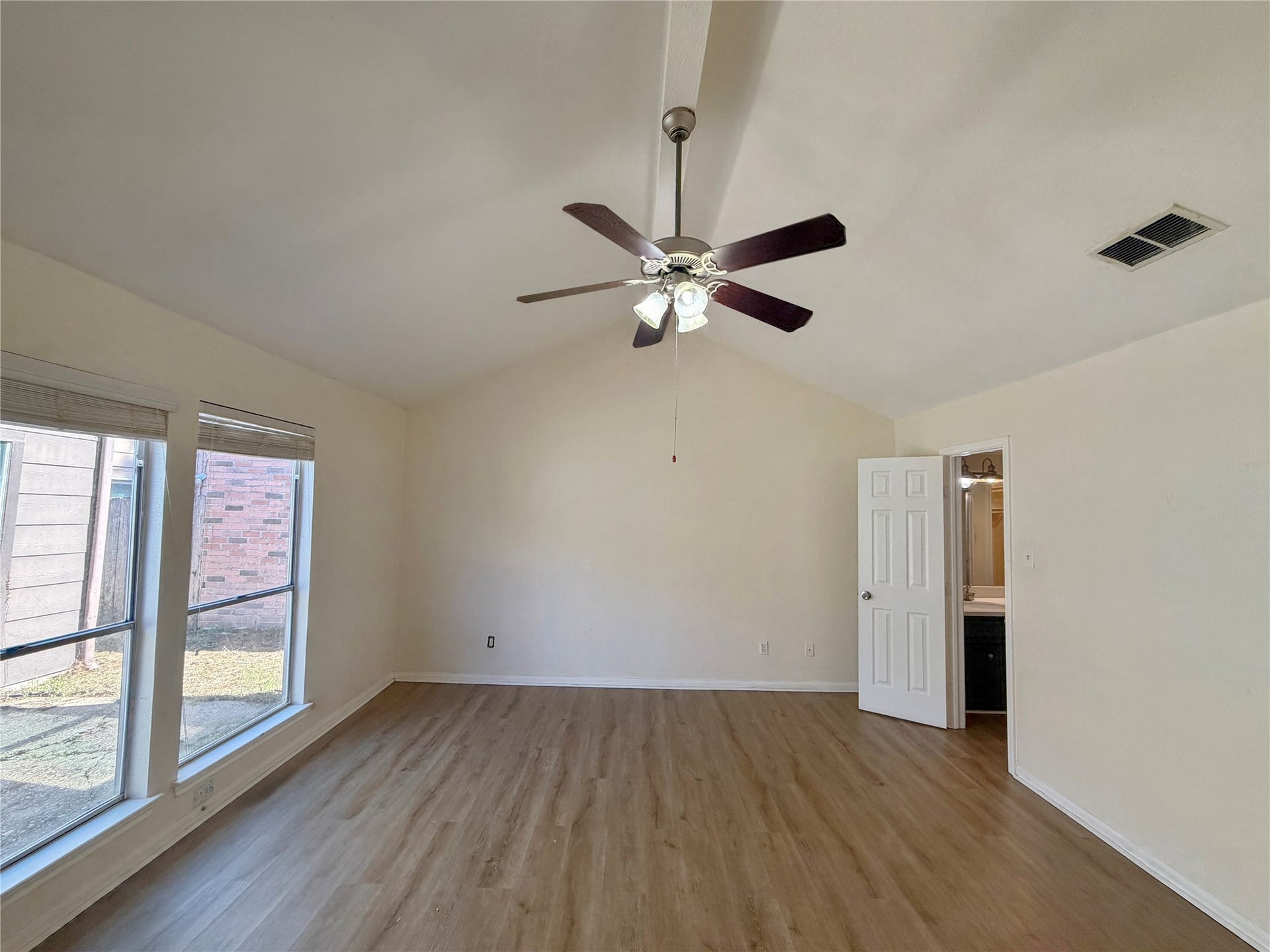 Primary Bedroom Vaulted Ceiling