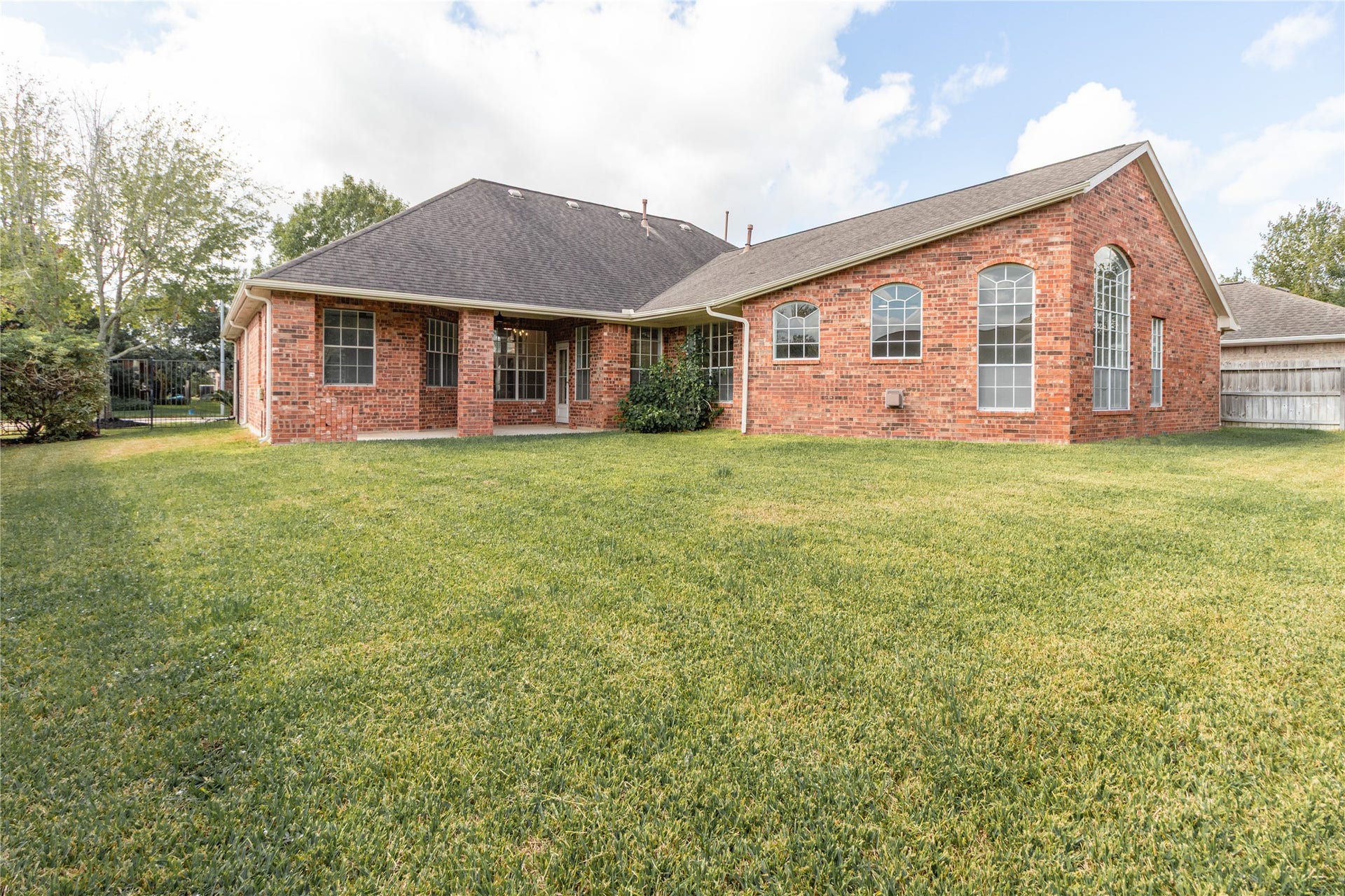 3115 Hickory Grove Lane, Pearland, TX 77584 This corner lot offers a large backyard with plenty of space for adding a swimming pool if you like.