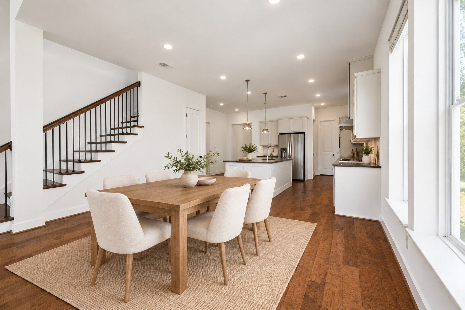 6 Clearview Terrace Place, Tomball, TX 77375 Spacious dining area with an open layout, abundant natural light.