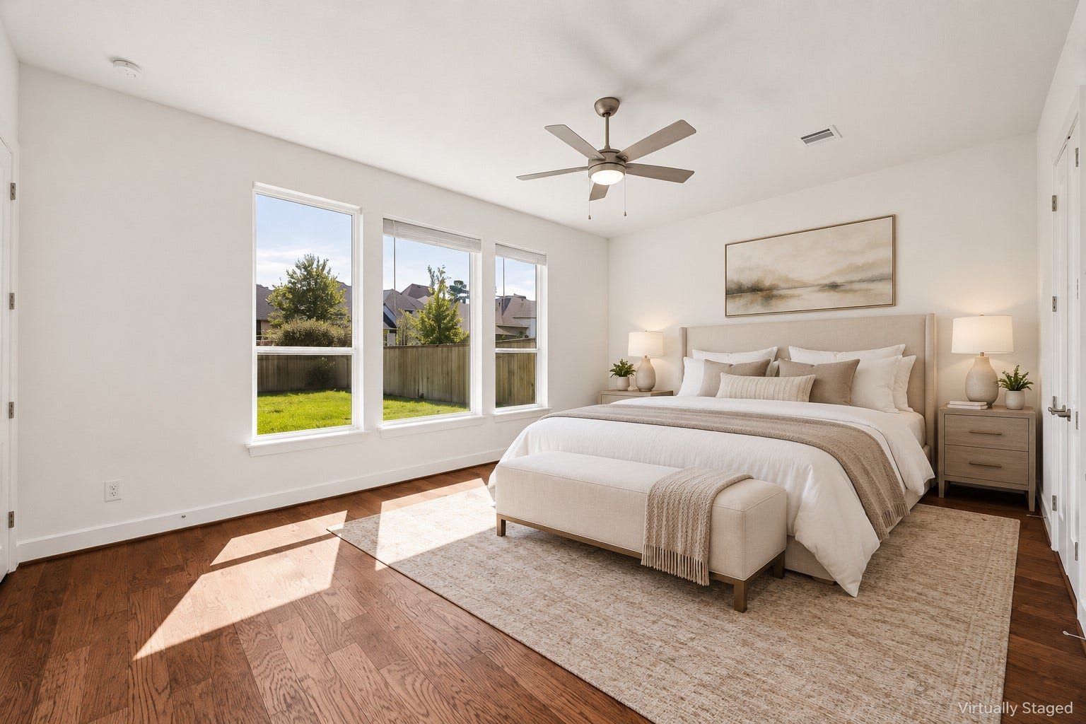 6 Clearview Terrace Place, Tomball, TX 77375 First-floor primary bedroom with a spacious layout.