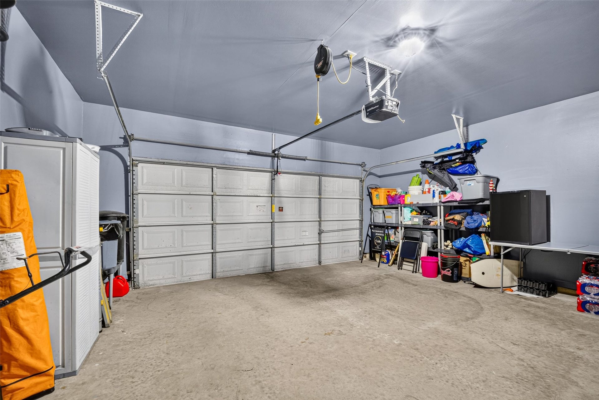 113 Erin Court, La Porte, TX 77571 Oversized two-car garage with room for storage and projects.