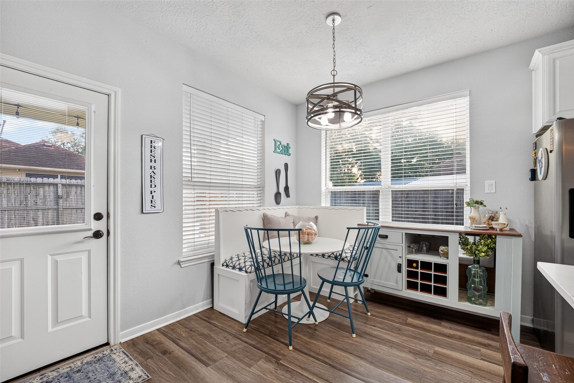 113 Erin Court, La Porte, TX 77571 Dining area washed in natural light from oversized windows.