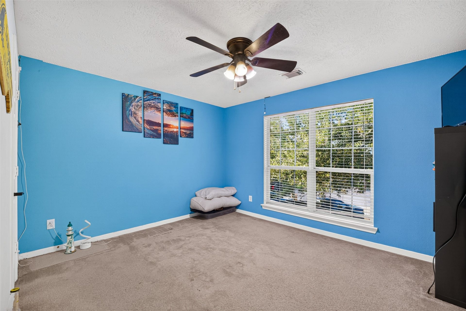 113 Erin Court, La Porte, TX 77571 Quiet carpeted bedroom a cozy retreat.
