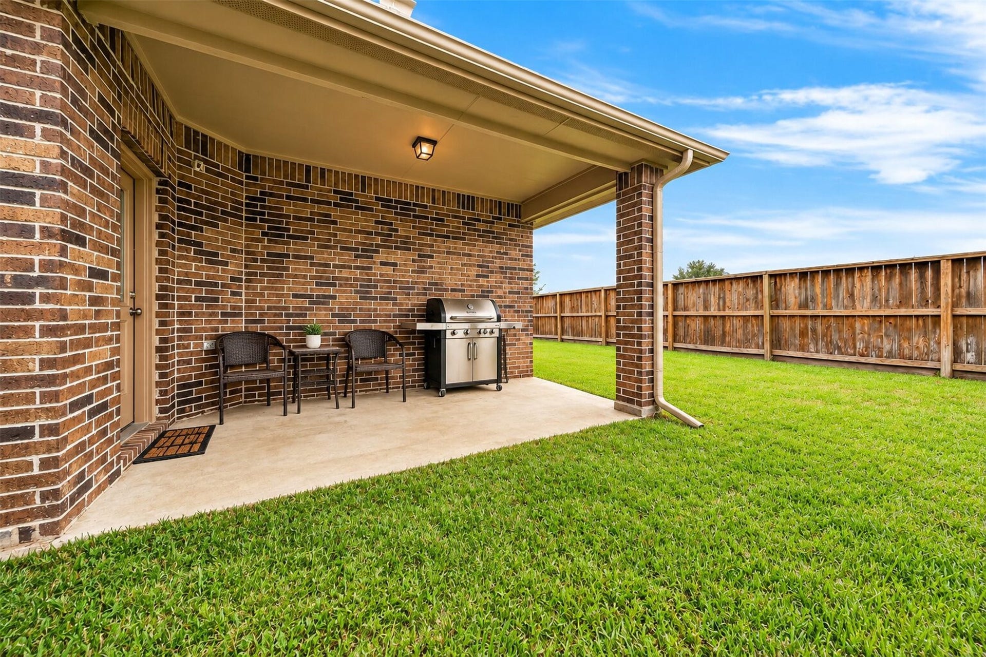 Covered patio.