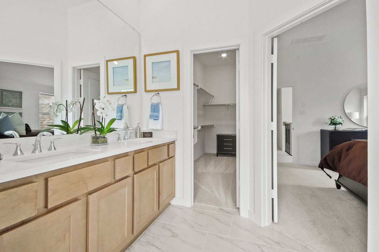 413 Meadows Peak Lane, Montgomery, TX 77316 Primary bathroom looking into the spacious closet