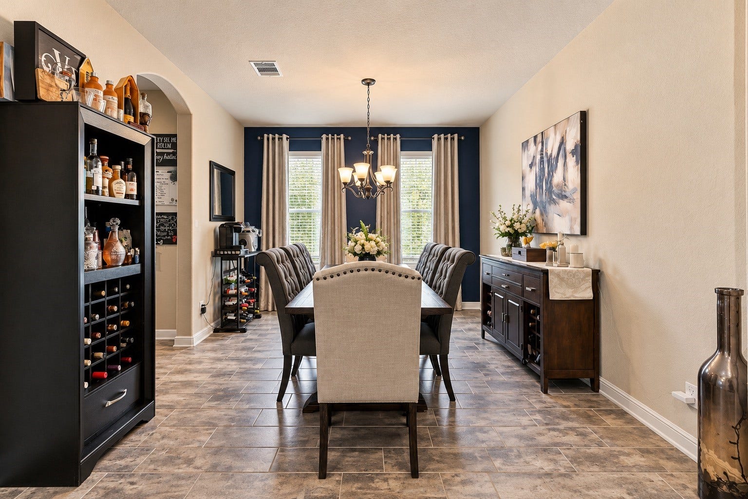 Space and natural light is a running theme in this home!