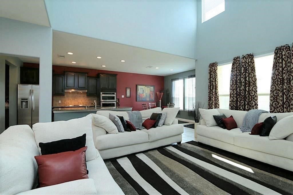 Family room view from Kitchen