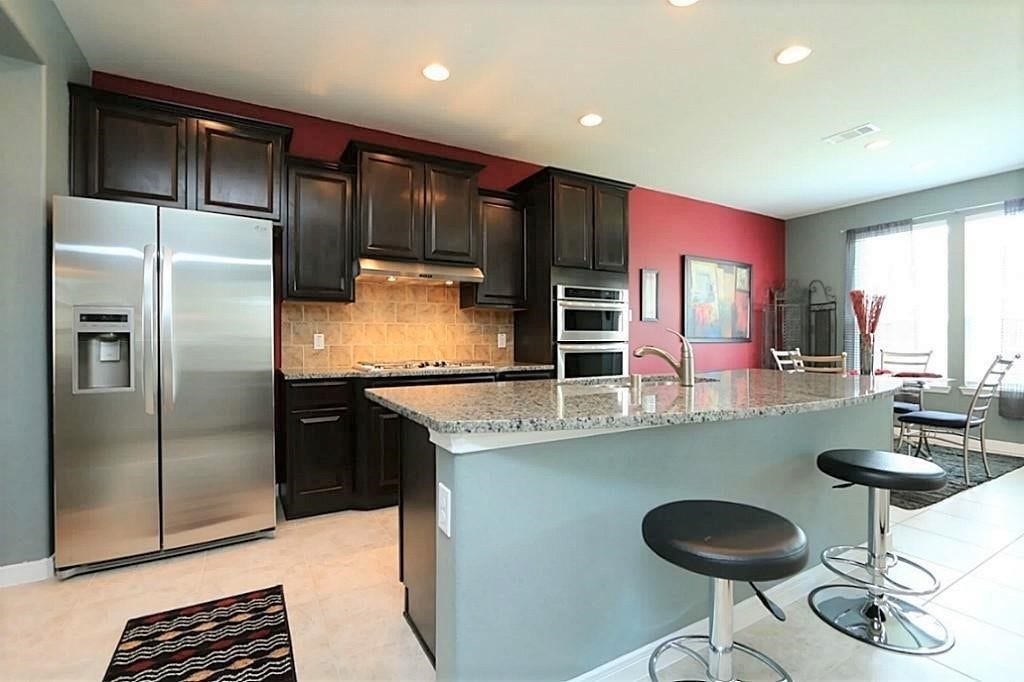 Open Kitchen with granite countertop
