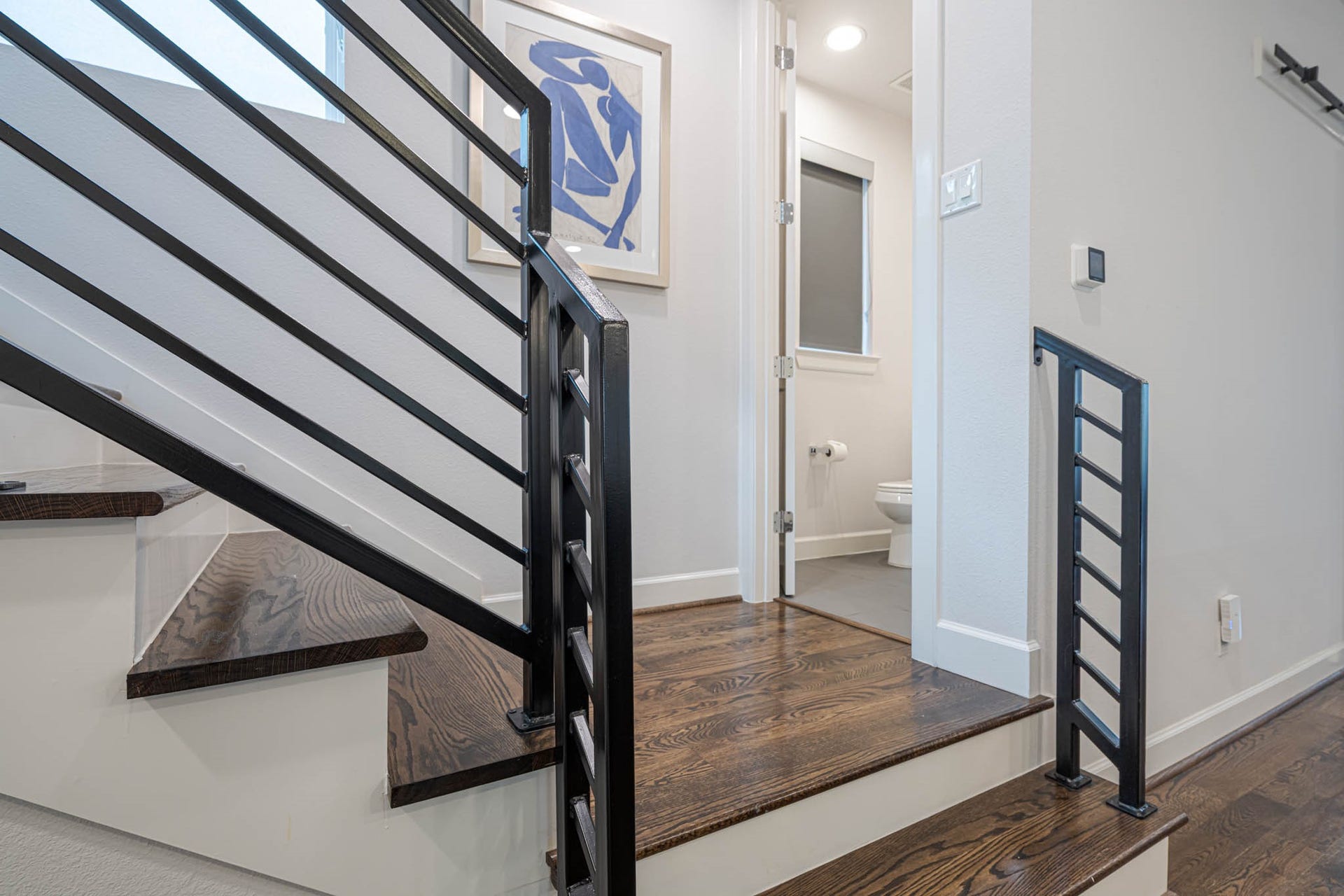 1615 Bingham Street, Houston, TX 77007 Ascend to the third floor and discover the serene primary bedroom, offering a private retreat with modern elegance.