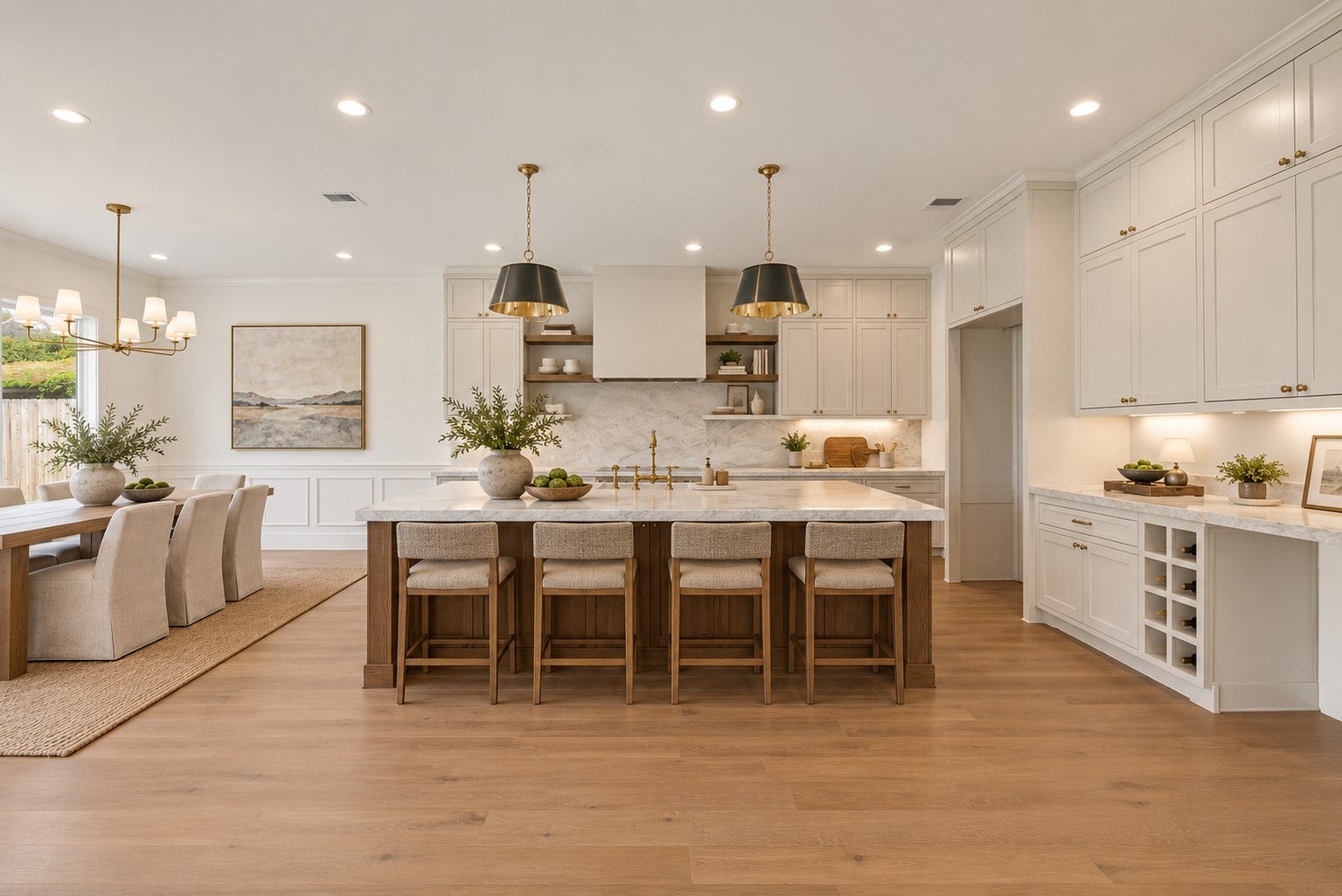 1726 Saxon Drive, Houston, TX 77018 A stunning kitchen anchors the home as the true showpiece.
