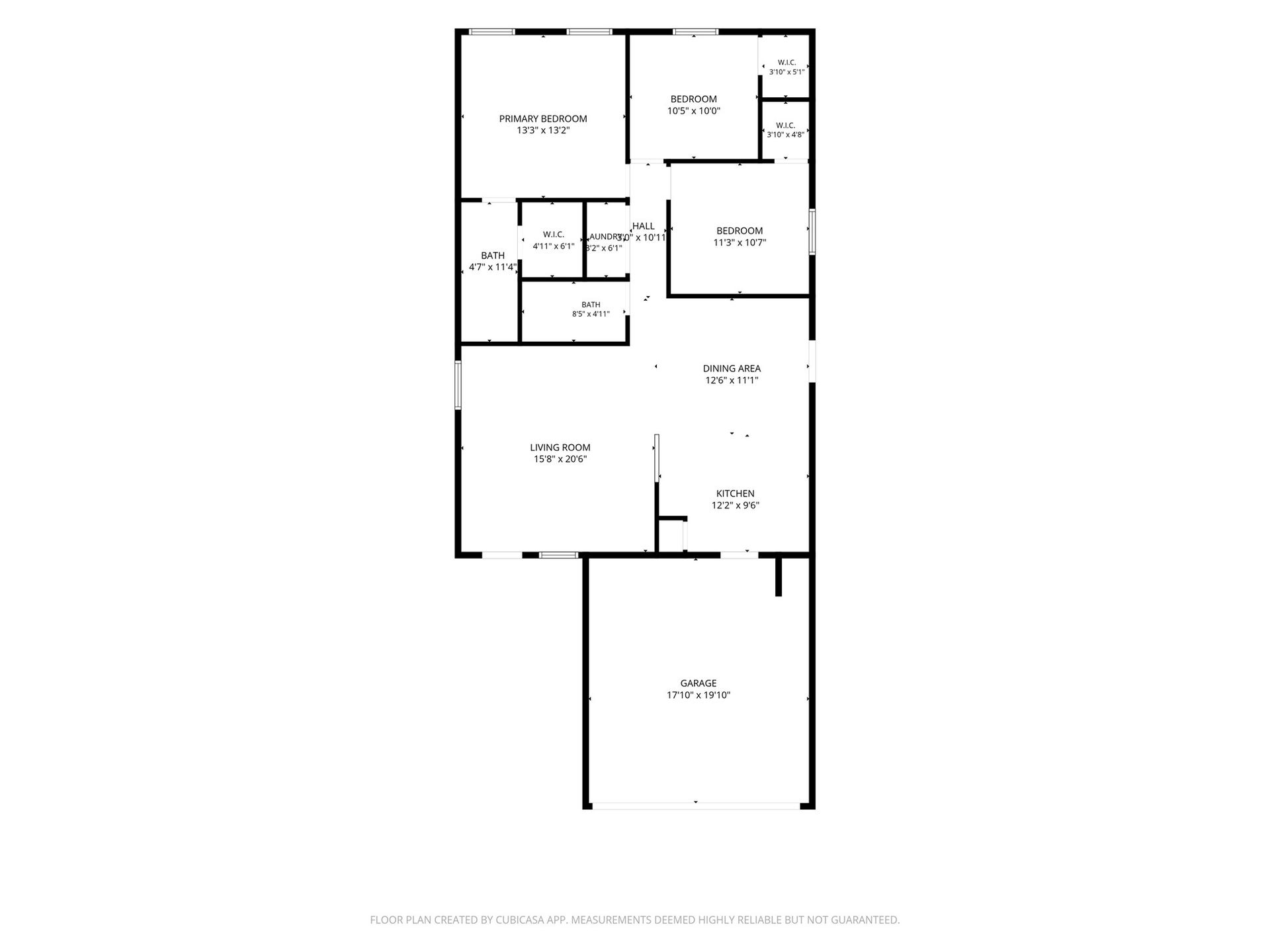 12915 Almeda Crossing Court, Houston, TX 77048 Functional one-story layout with three bedrooms, two full bathrooms, open living and dining areas, and an attached garage.