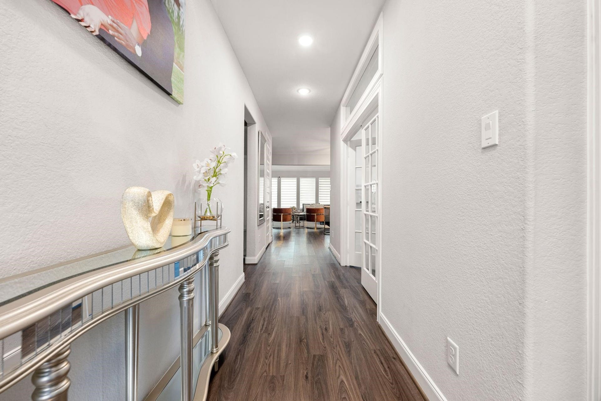 20422 Alpine Meadow Place, Richmond, TX 77407 Step through the front door into a bright, open entry with a view into the main living spaces.
