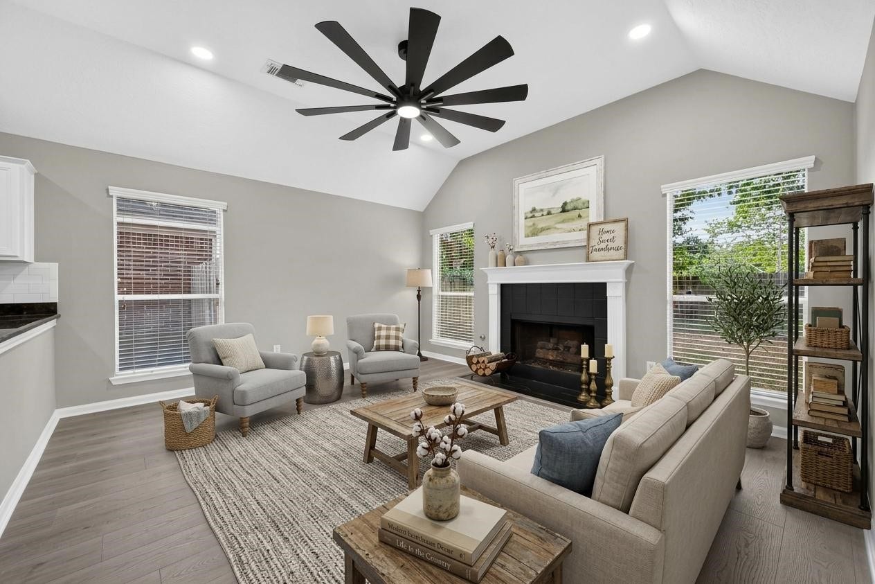 31003 N Head Drive, Spring, TX 77386 Virtually staging living room
