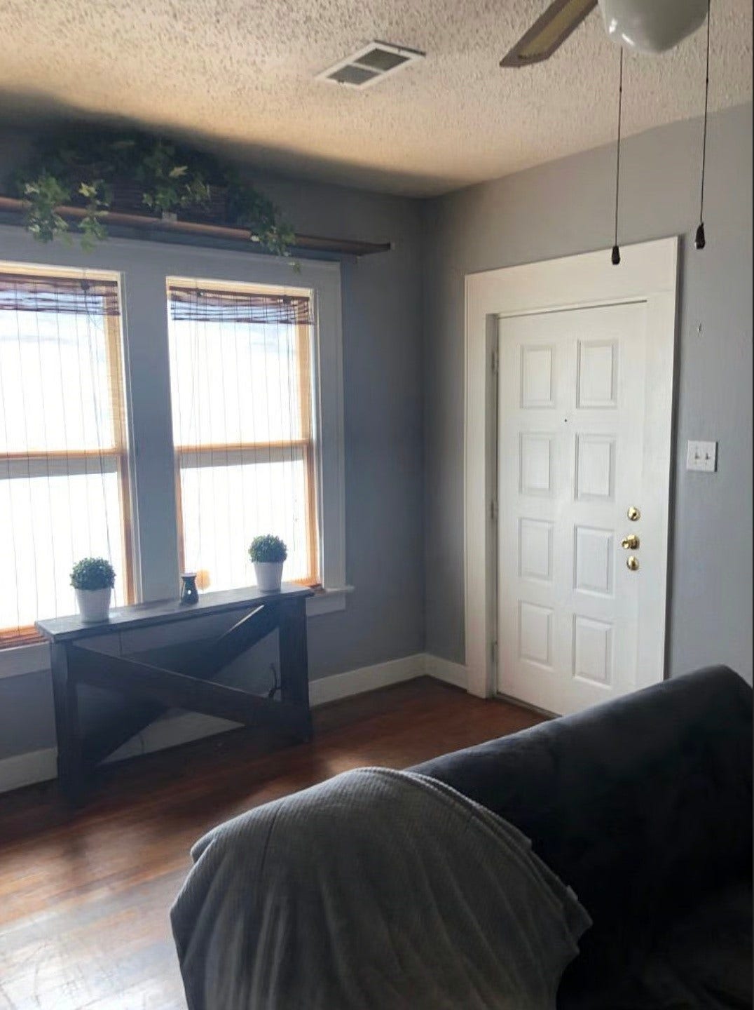 Living area in duplex Unit 1.
