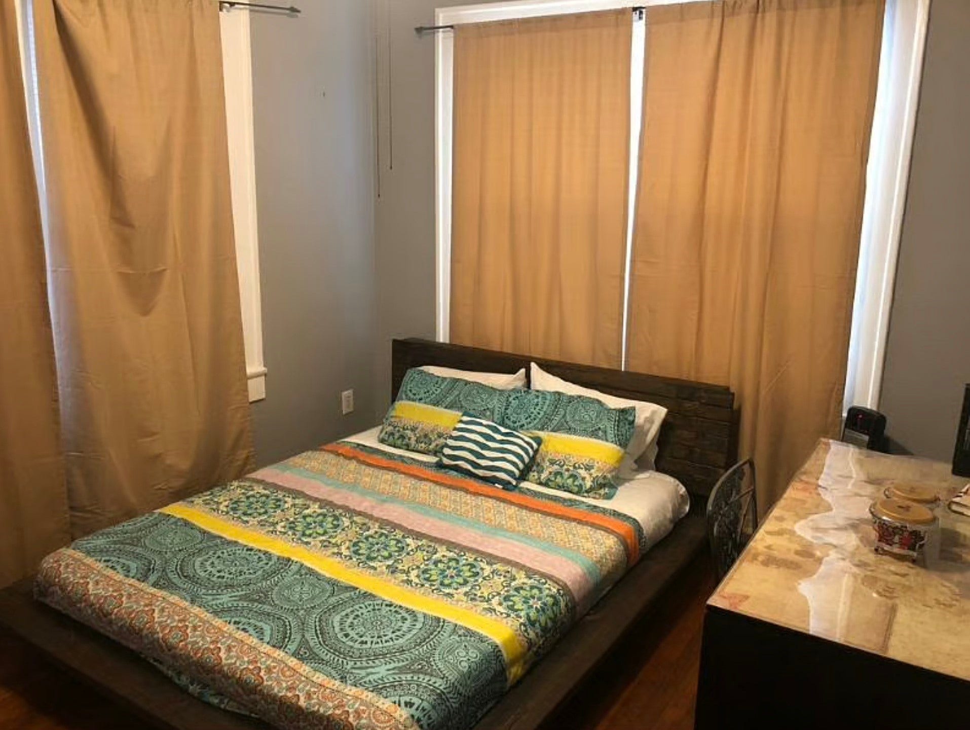 Bedroom in duplex Unit 2.