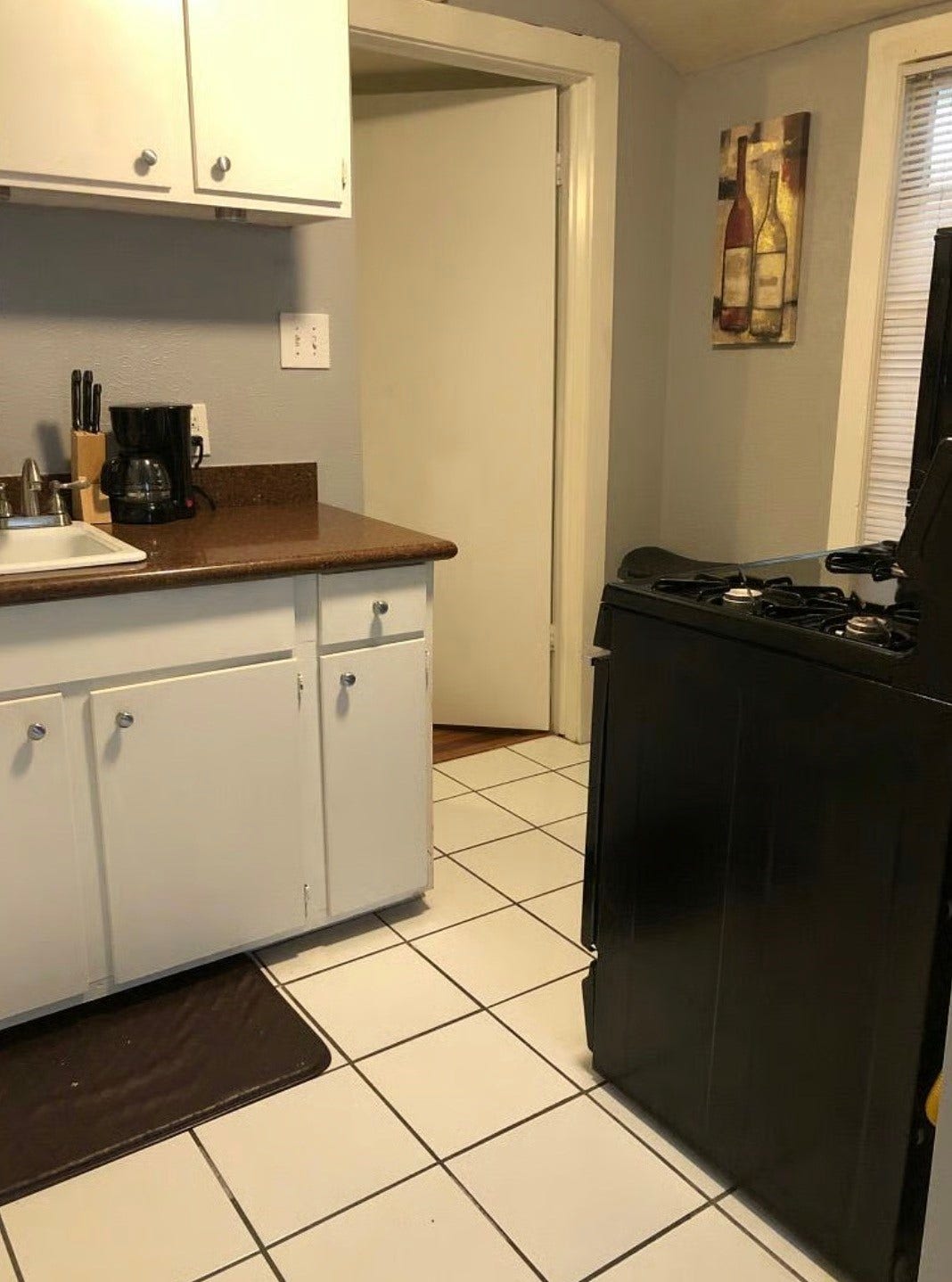 Kitchen in bungalow.