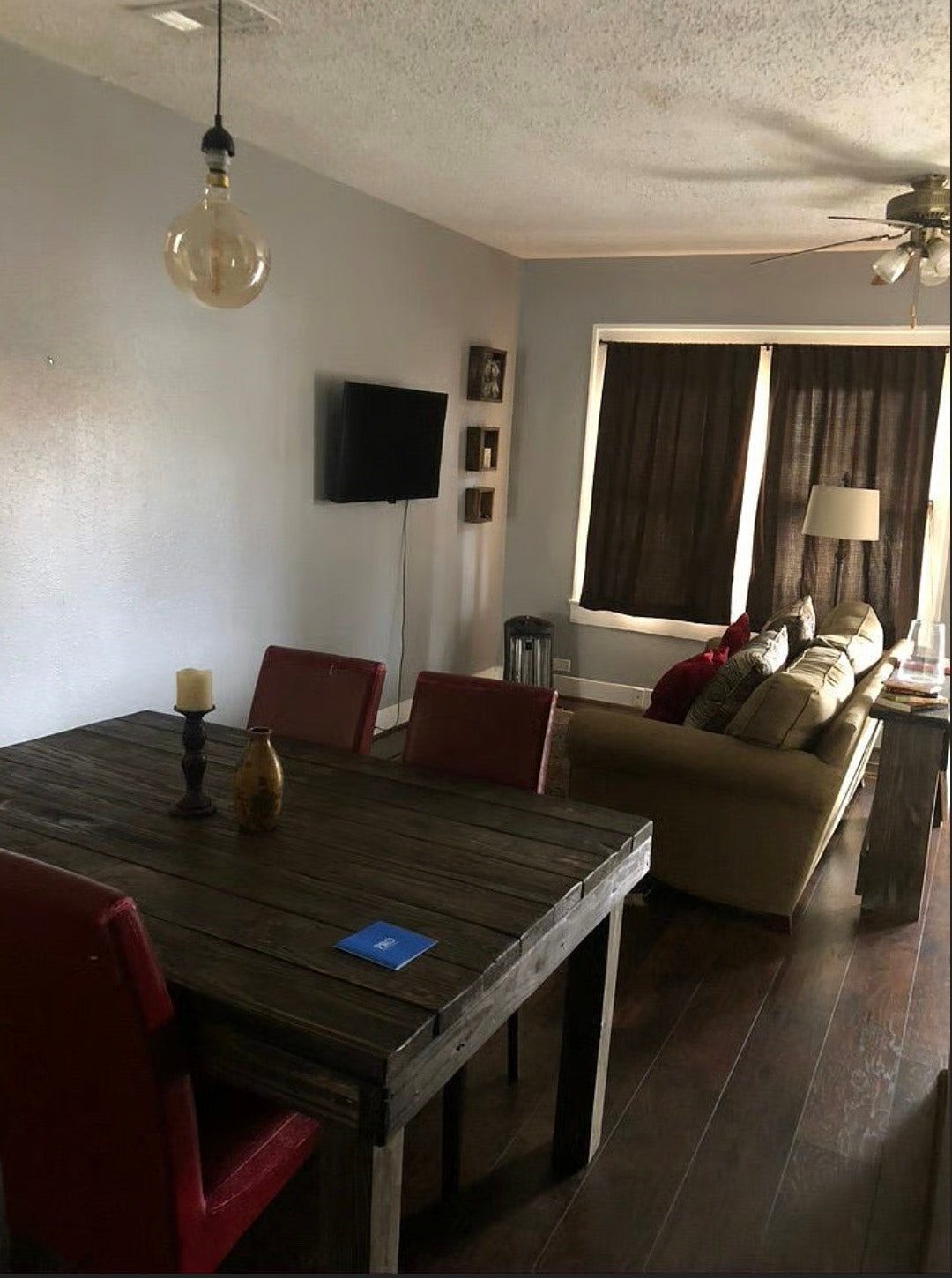 Living room in duplex Unit 2.