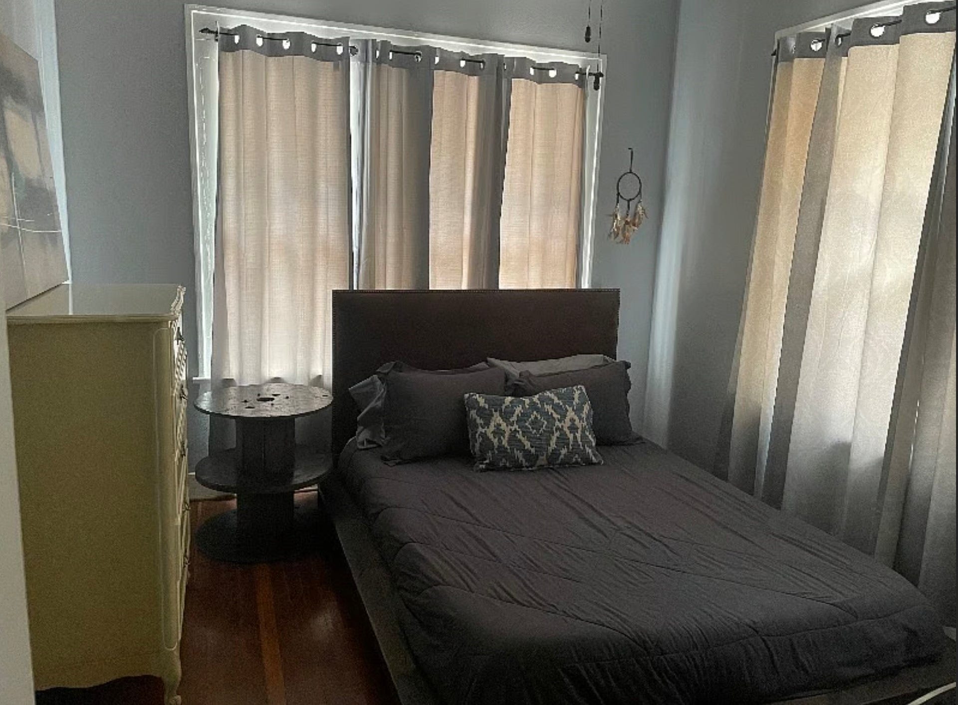 Bedroom in duplex Unit 1.