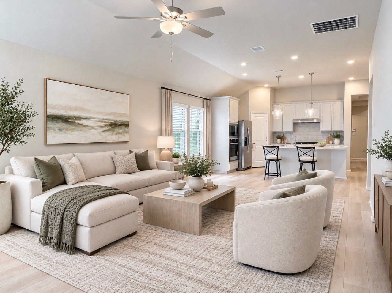 Virtual staging different view