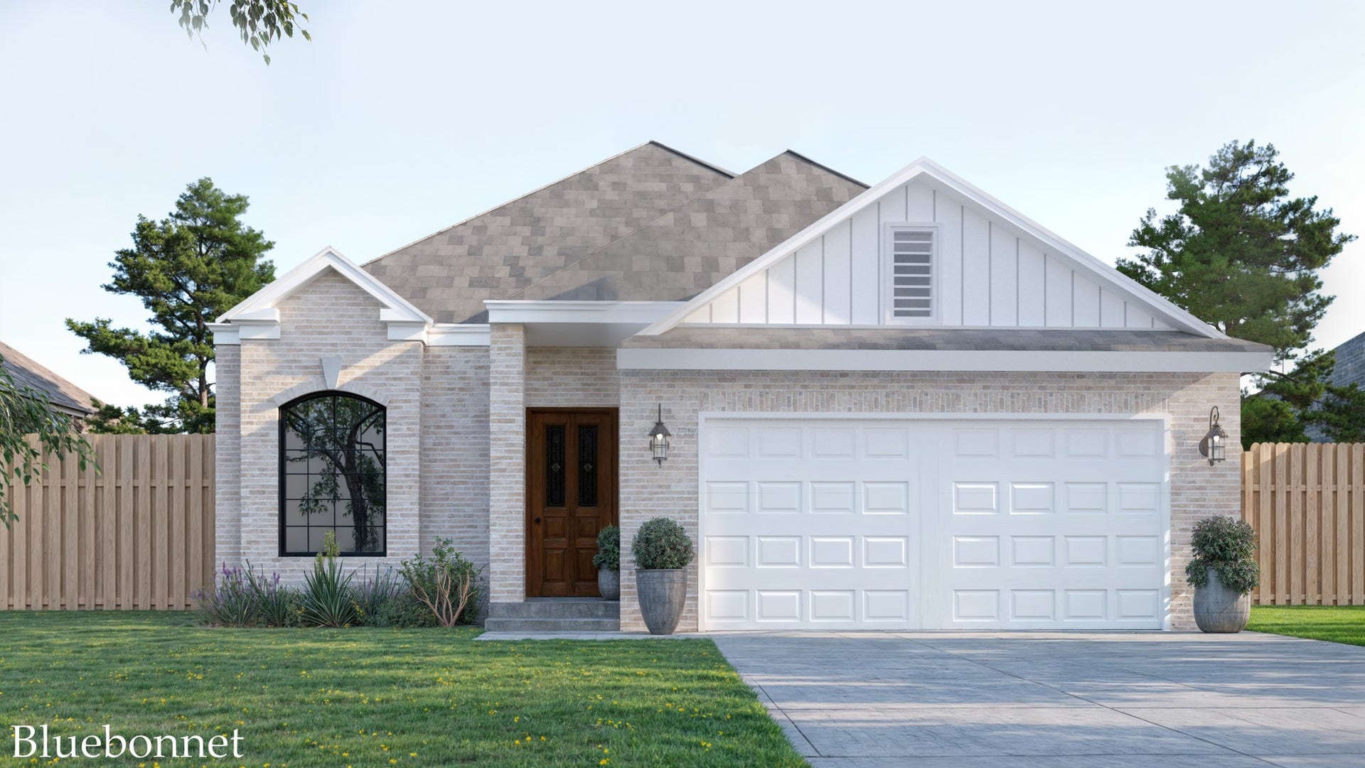 15827 Red Maple Lane, Santa Fe, TX 77517 Rendering of a base elevation.