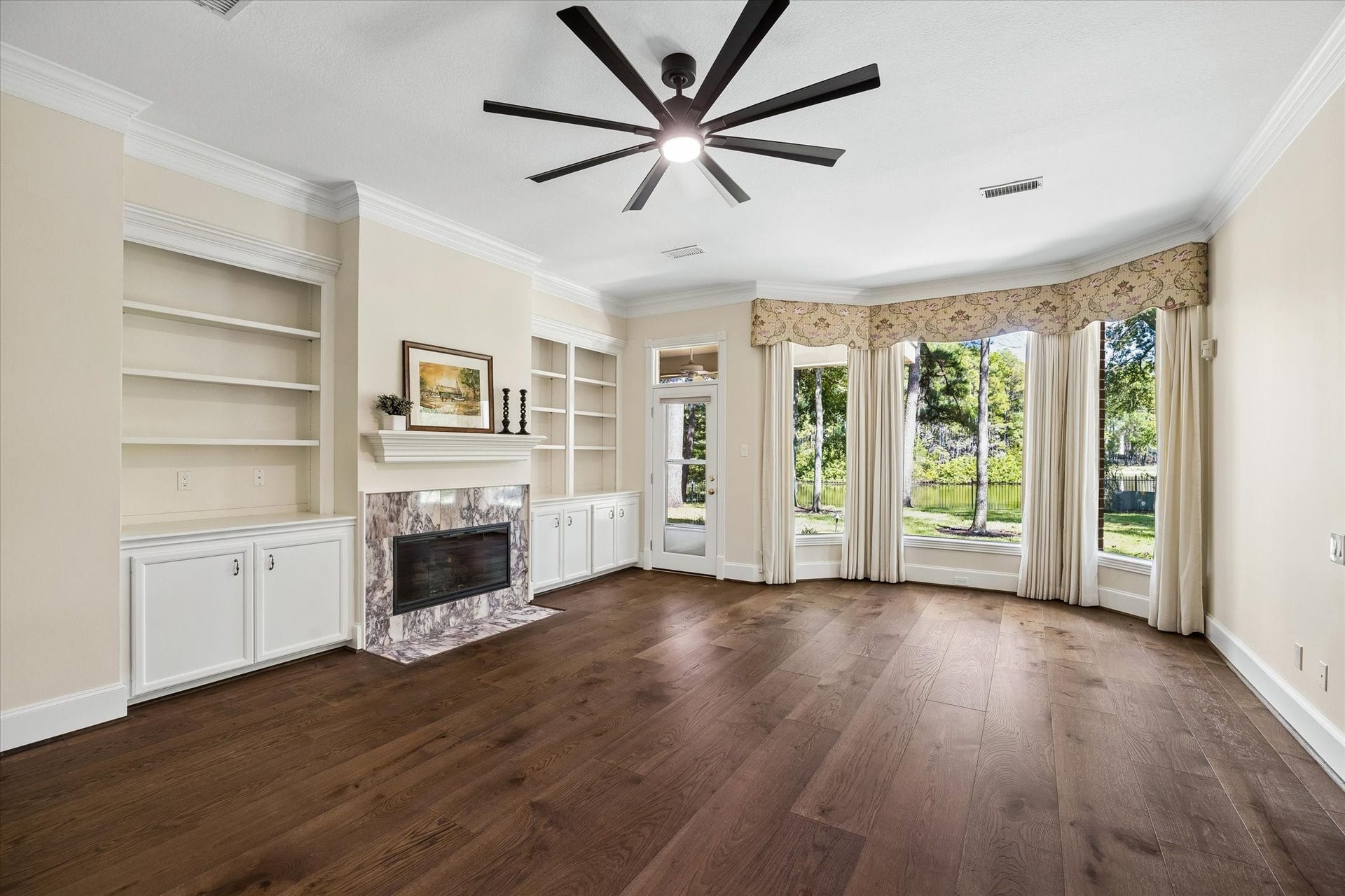 7 Pastoral Pond Circle, The Woodlands, TX 77380 Another view of Primary Room - look at that view!