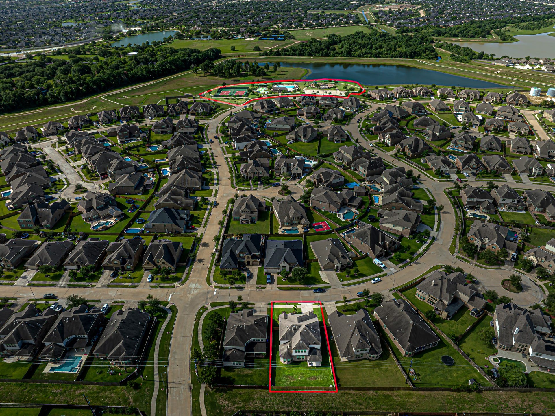 28106 Middlewater View, Katy, TX 77406 Aerial View Of Neighborhood