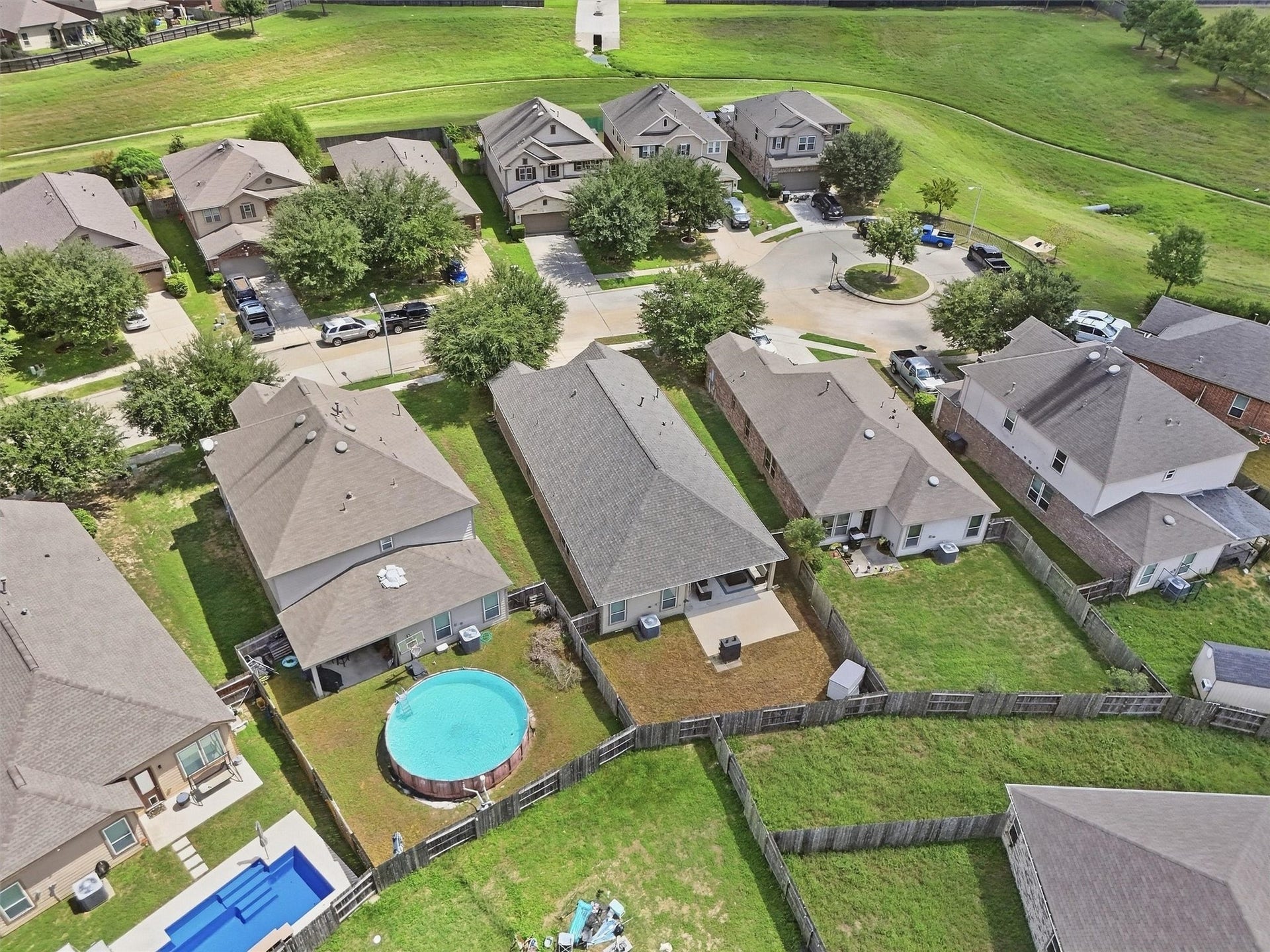 25522 Brentmoor Drive, Porter, TX 77365 Nestled quietly to the right of the cul-de-sac curve, this standout one-story boasts an expansive backyard