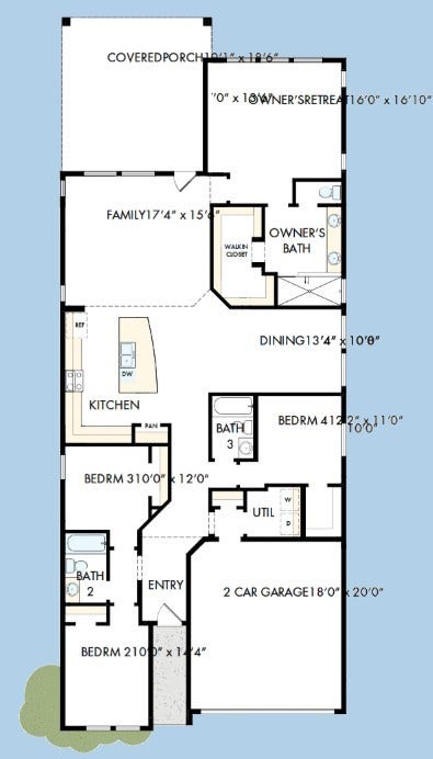The success of a floor plan is the way you can move through itYoull be amazed at how well this home livesWe call it traffic patterns.