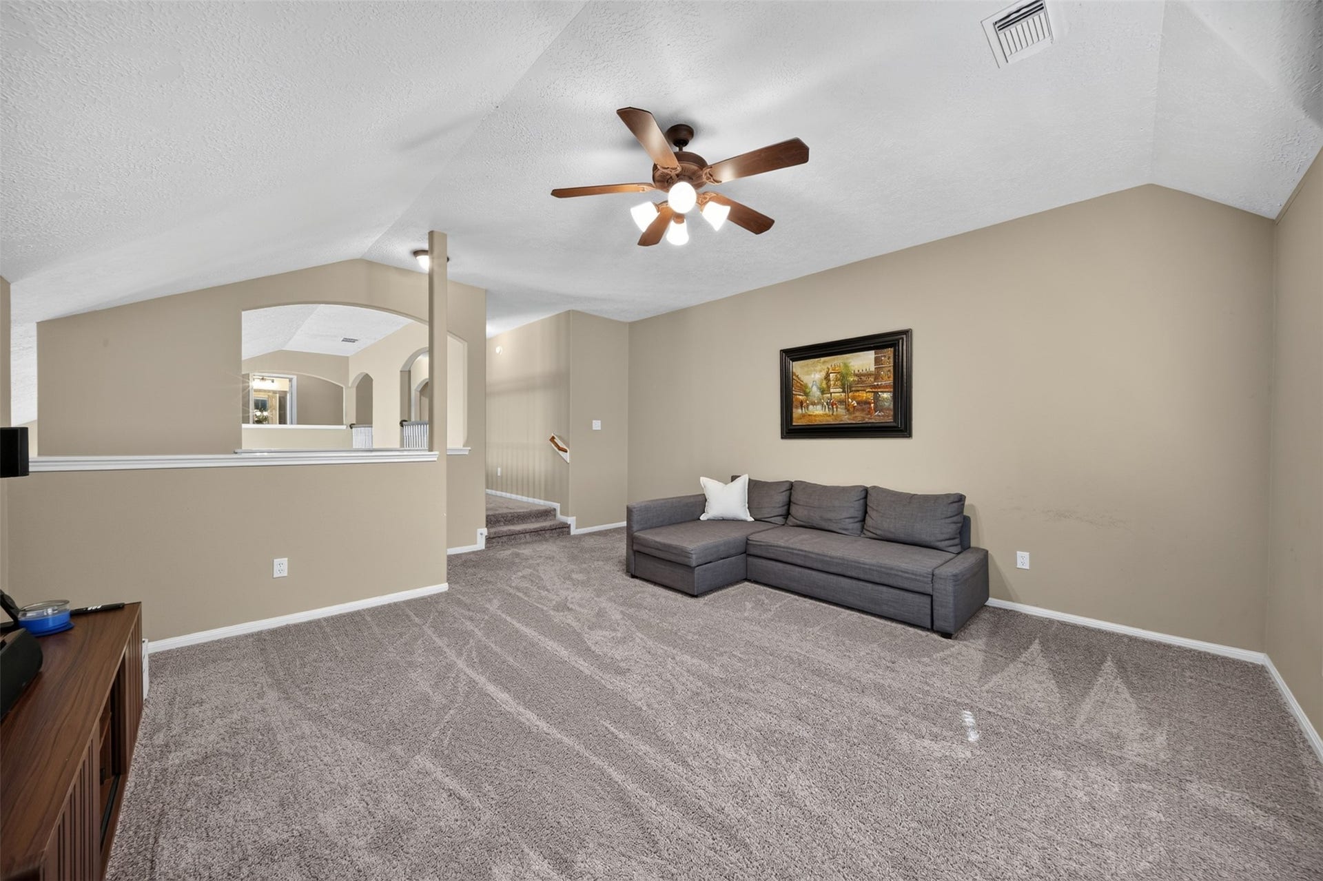 127 N Hawthorne Hollow Circle, The Woodlands, TX 77384 Upstairs bonus retreat for playroom, TV room, gym.