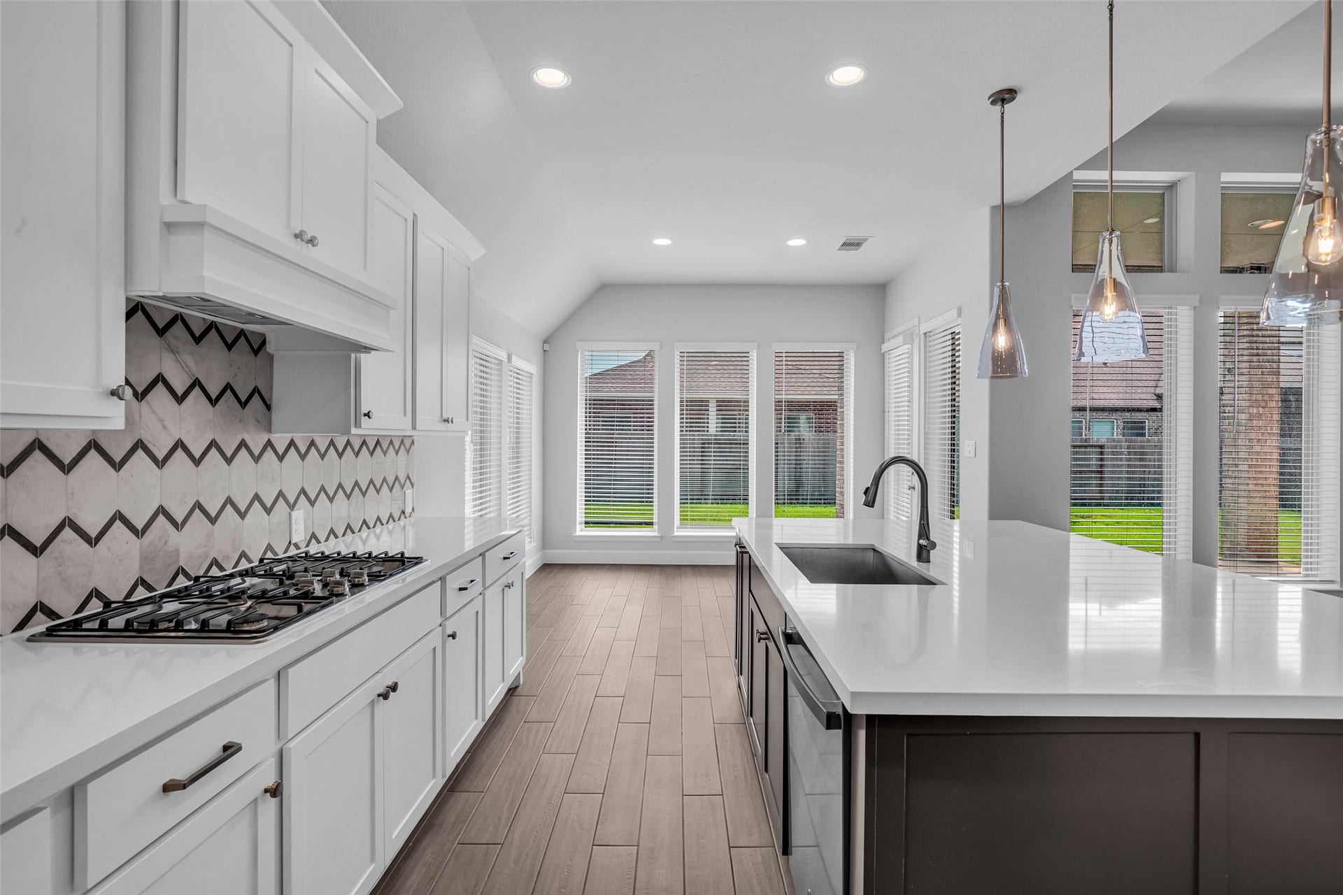 2215 Carrol Creek Drive, Richmond, TX 77469 Lots of storage including a walk in pantry, , a butler's pantry, and cabinets at the front of the island