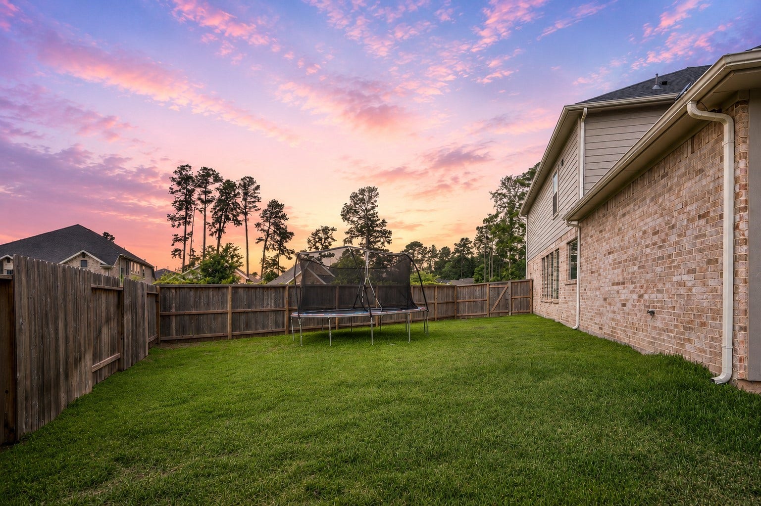 304 Mullins Court, Montgomery, TX 77316 Ideal for family fun, this spacious lot includes a generously sized side yard as well.