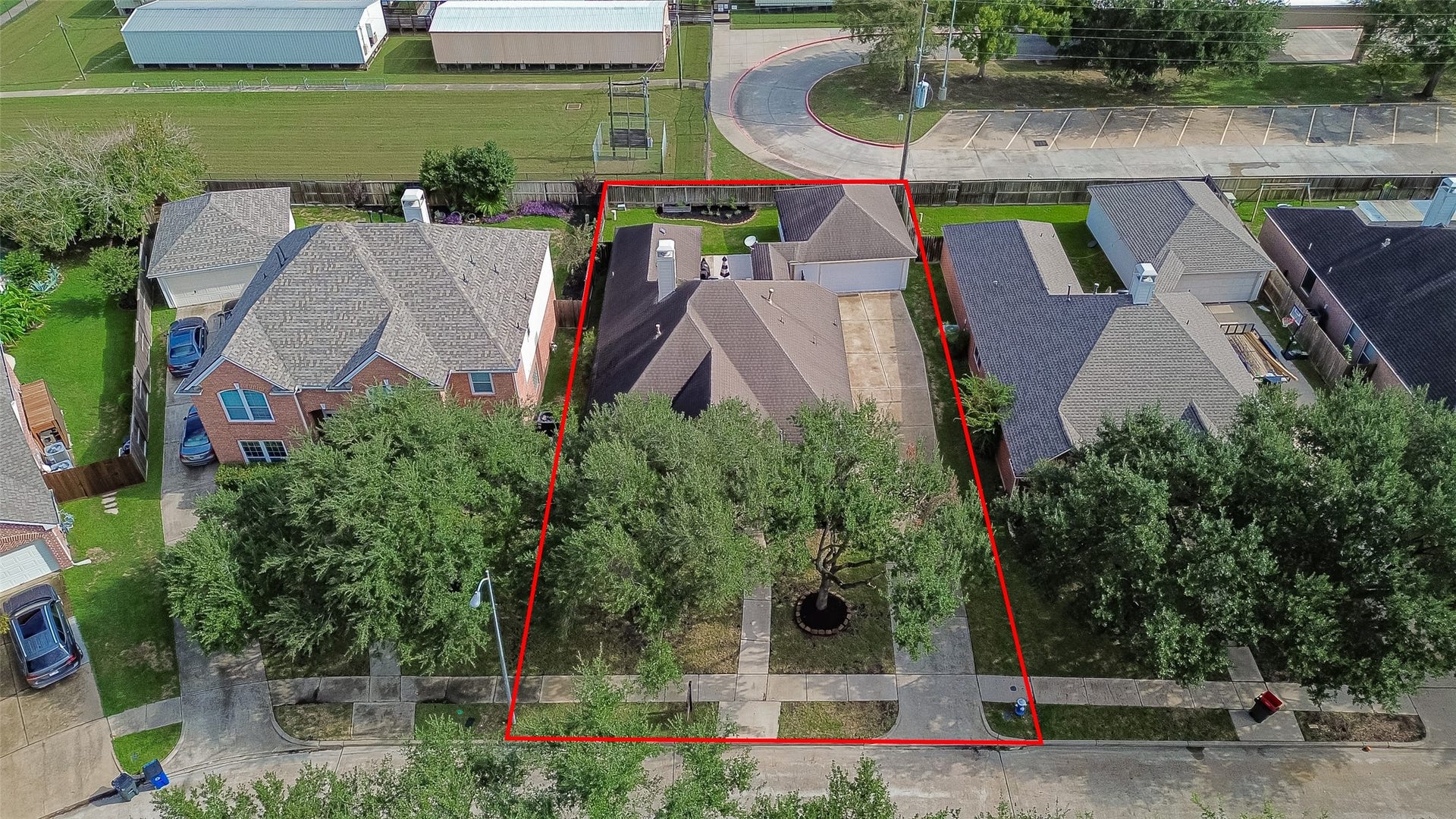 Don't miss the chance to experience this stunning single-story home and its world-class neighborhood amenities in person! This is an aerial view of the property.