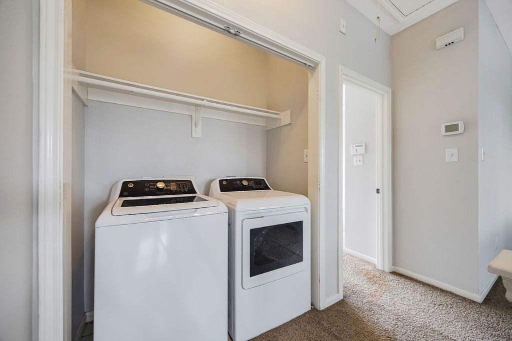 A separate laundry room, thoughtfully positioned within the home.