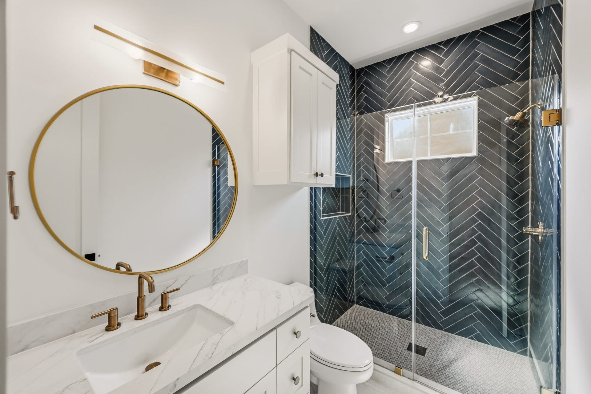 The 5th and final bathroom enjoys another gorgeous walk-in shower!