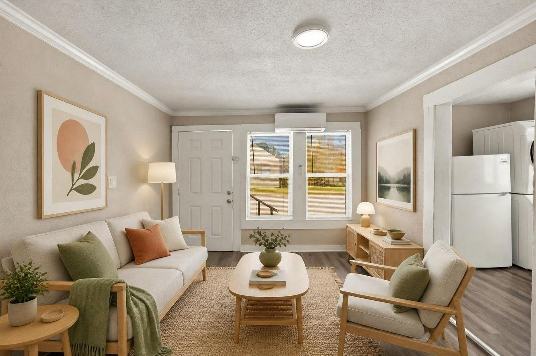 1401 Collier Street, #B, Houston, TX 77023 Living Room (Virtually staged)