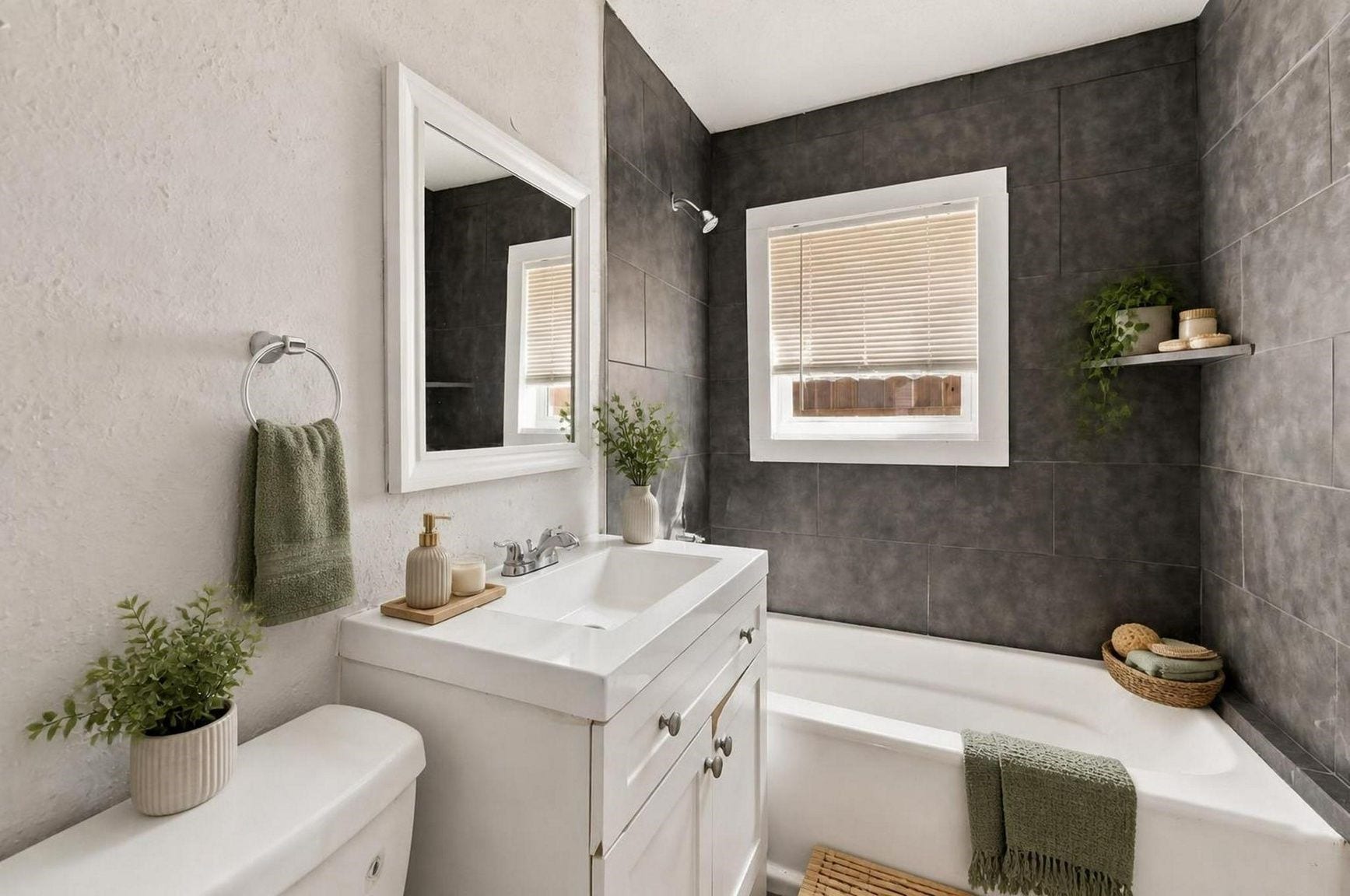 1401 Collier Street, #B, Houston, TX 77023 Bathroom (Virtually staged)