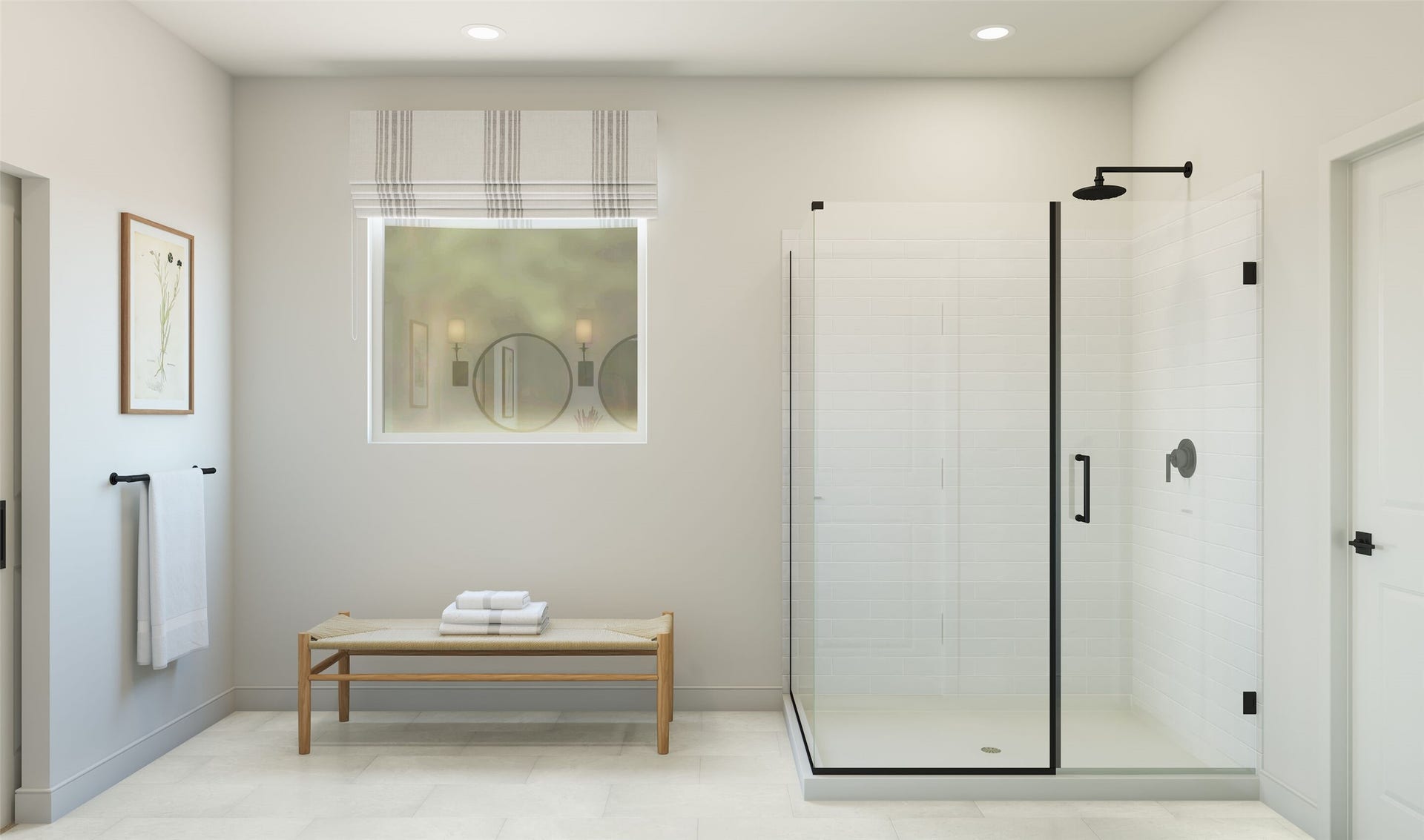 4502 Leon Meadow Lane, Houston, TX 77048 Serene primary bath (*Artist rendering used for illustration purposes only. Colors/finishes may differ from the ones currently selected in the home.)
