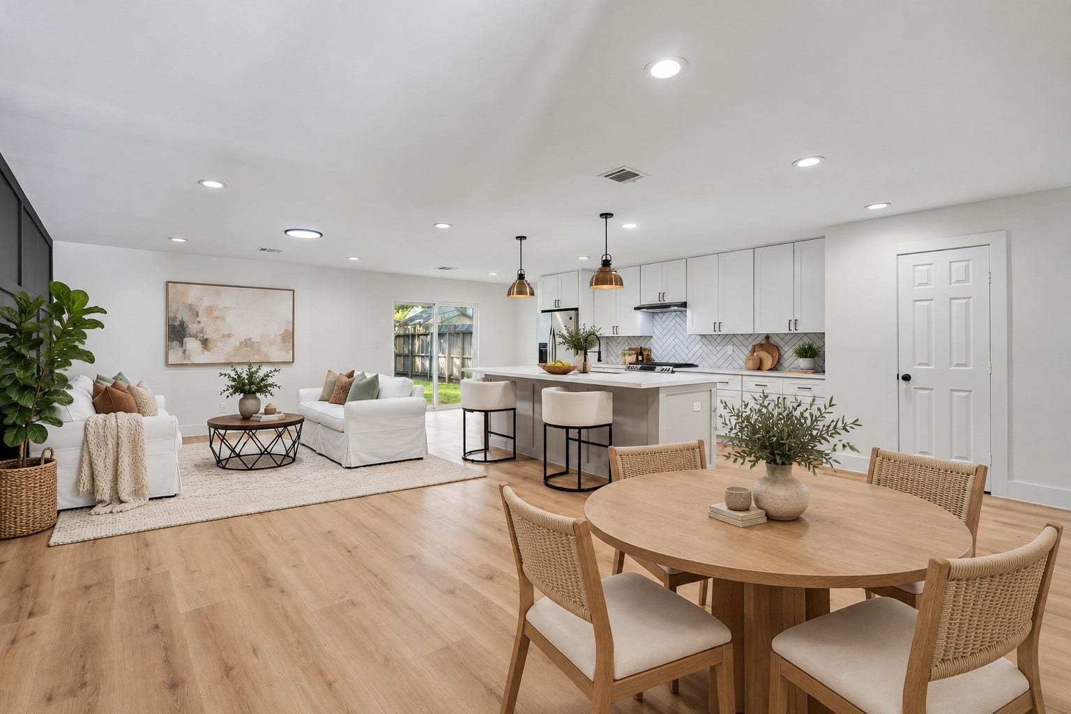 Combo virtual & real staging